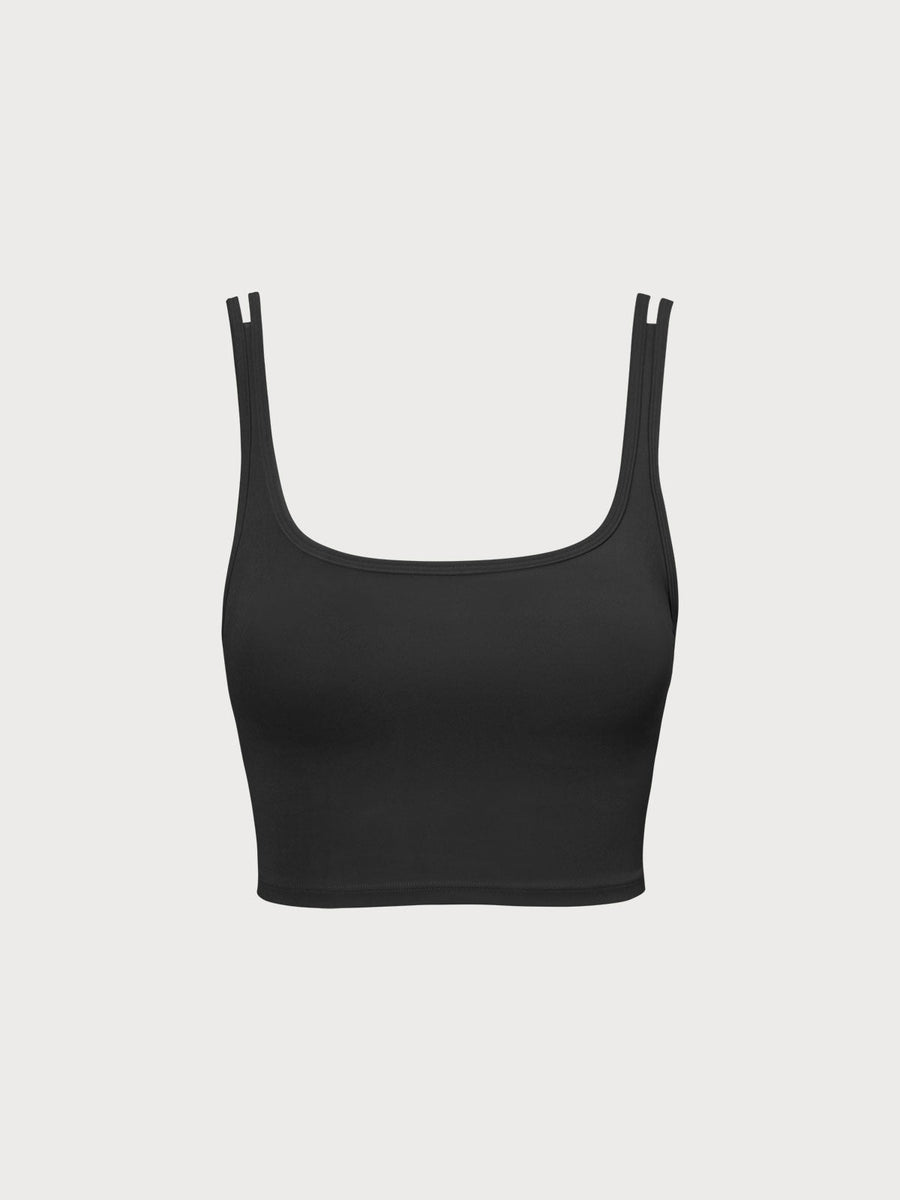 Coffee Square Neck Cami Top & Reviews - Coffee - Sustainable Yoga Tops