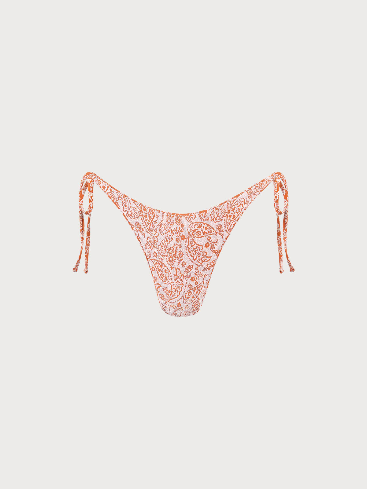 Orange Jacquard Reversible Tie Bikini Bottom & Reviews - Orange - Sustainable  Bikinis