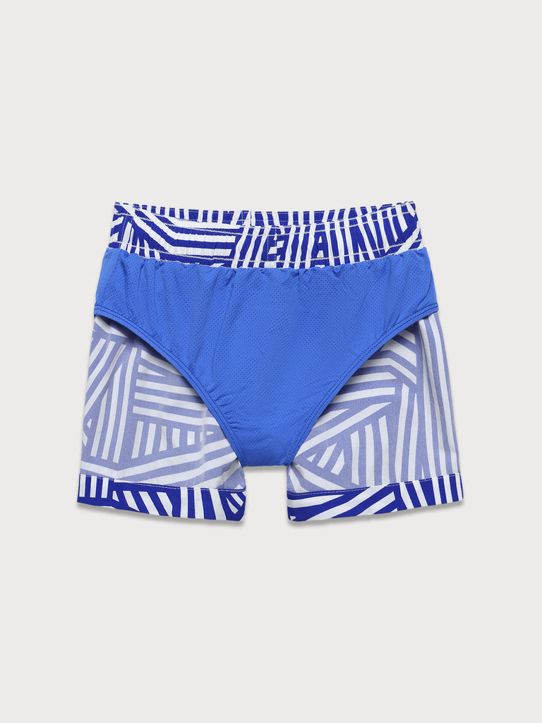 Boys' Woven Nail-Spandex Swim Shorts Sustainable Boys Clothing - BERLOOK