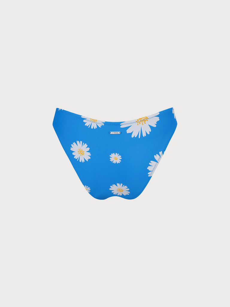 Daisy Print Bikini Bottom Sustainable Bikinis - BERLOOK