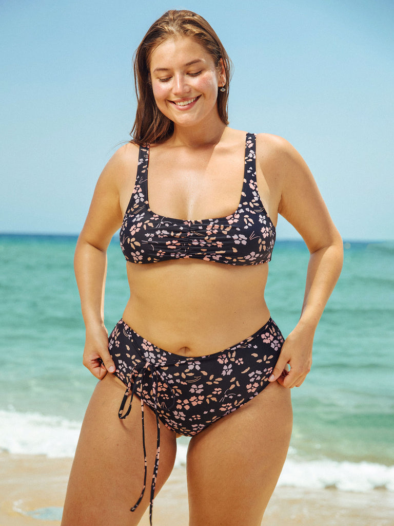 Lace-Up Plus Size Tankini Bottom Sustainable Plus Size Tankinis - BERLOOK