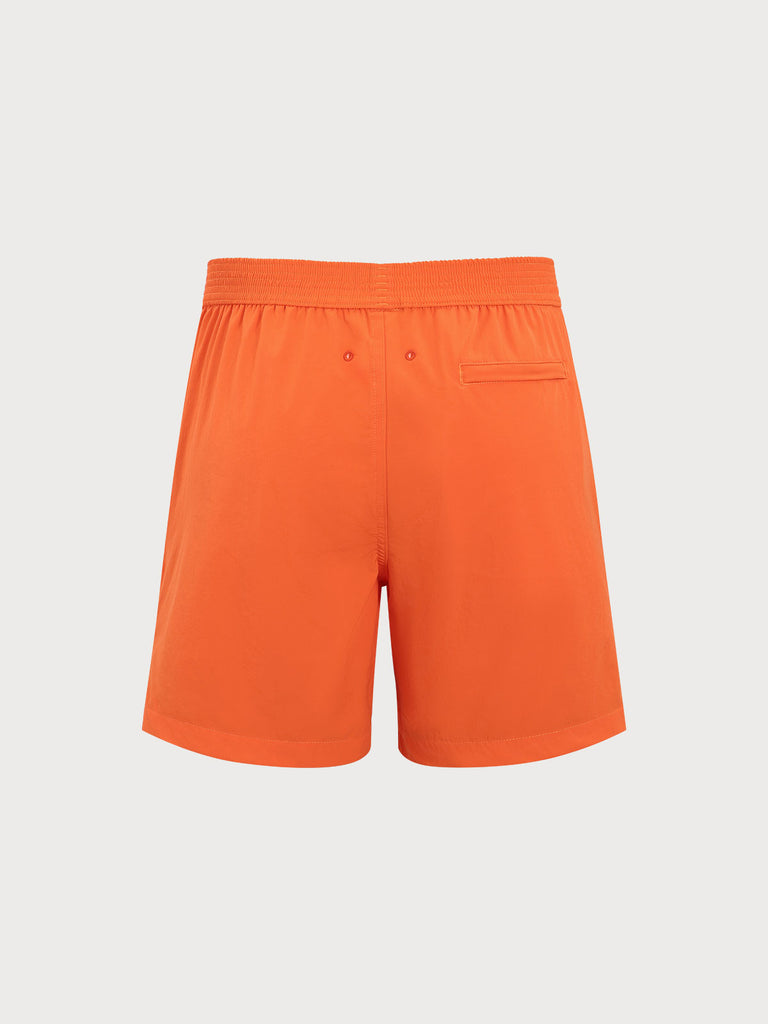 Men'S Woven Blend Swim Shorts Sustainable Men's Beach Shorts - BERLOOK