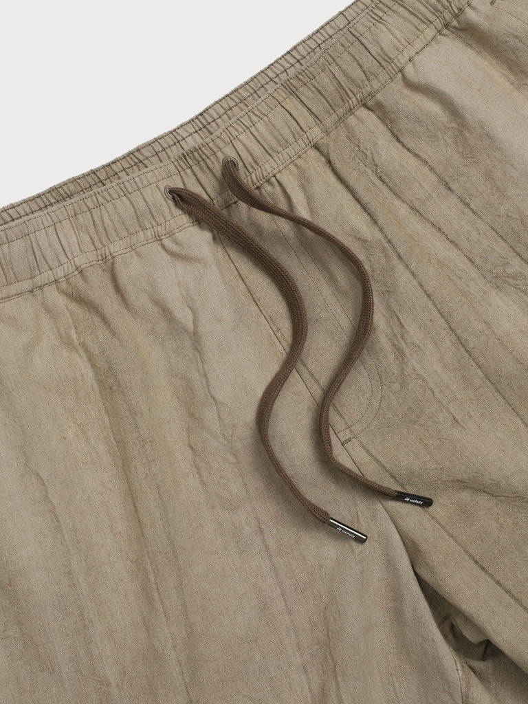 Men'S Woven Linen Swim Shorts Sustainable Men's Beach Shorts - BERLOOK