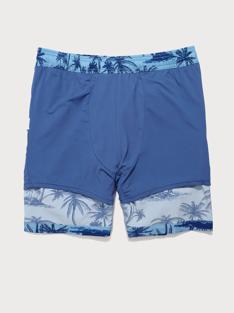 Men'S Woven Nylon-Blend Swim Shorts Sustainable Men's Shorts - BERLOOK