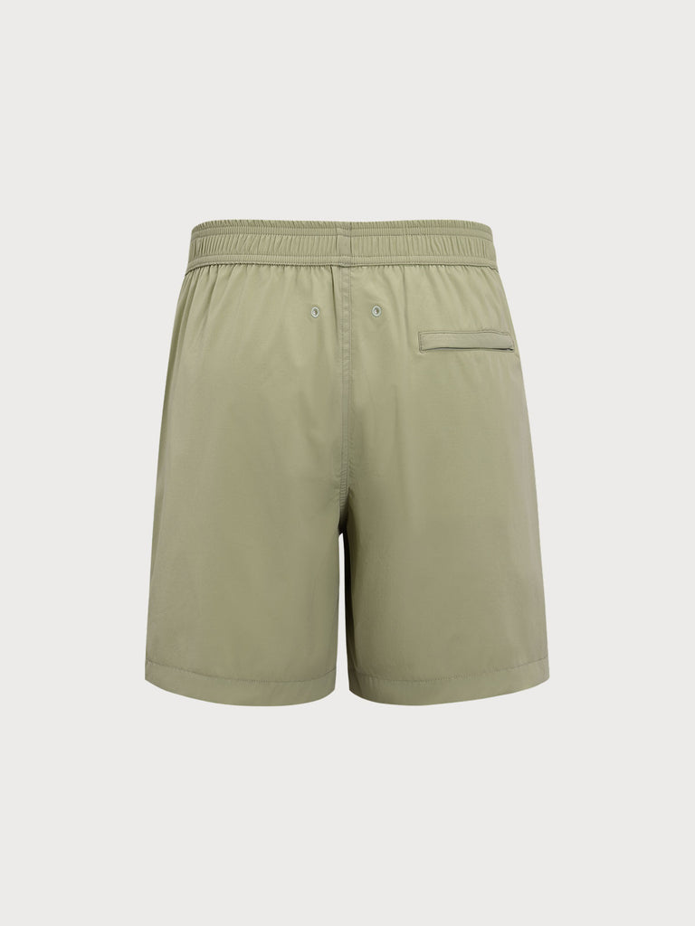 Men'S Woven Nylon-Blend Swim Shorts Sustainable Men's Shorts - BERLOOK