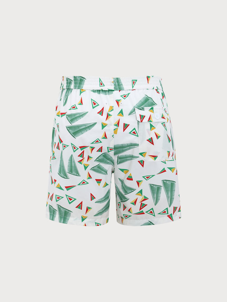 Men'S Woven Nylon-Blend Swim Shorts Sustainable Men's Shorts - BERLOOK