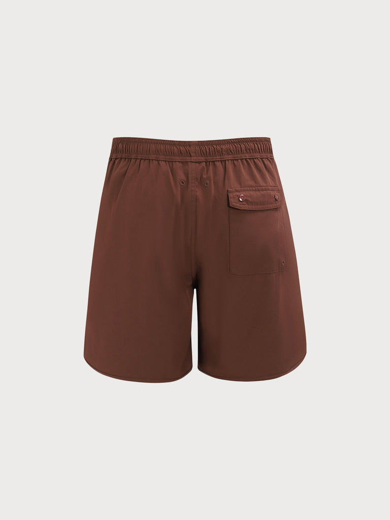 Men'S Woven Nylon-Blend Swim Shorts Sustainable Men's Shorts - BERLOOK