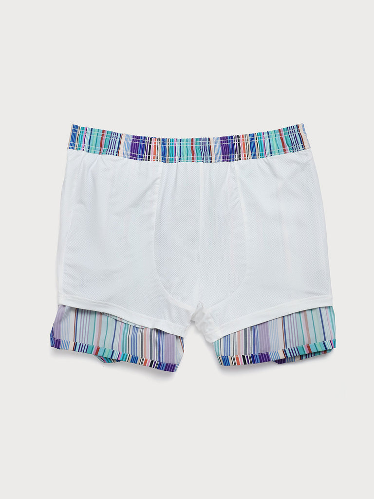 Men'S Woven Nylon Swim Shorts Sustainable Men's Beach Shorts - BERLOOK