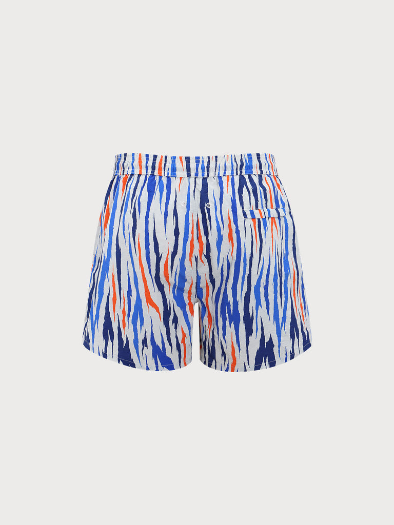 Men'S Woven Nylon Swim Shorts Sustainable Men's Beach Shorts - BERLOOK