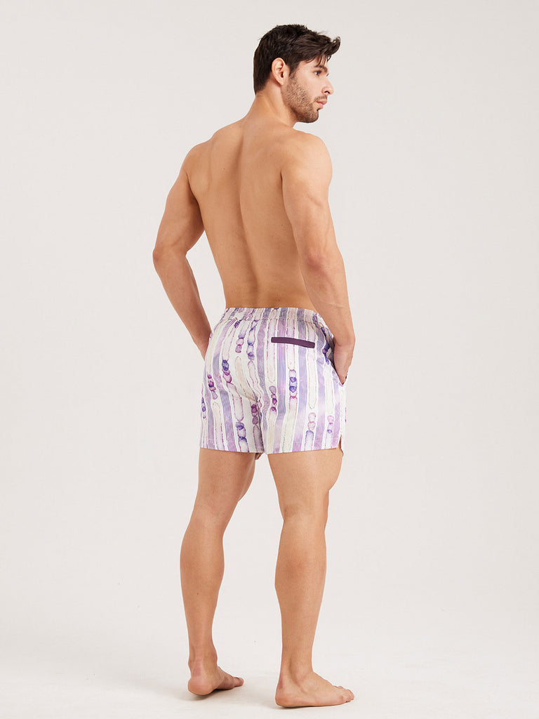 Men'S Woven Nylon Swim Shorts Sustainable Men's Beach Shorts - BERLOOK