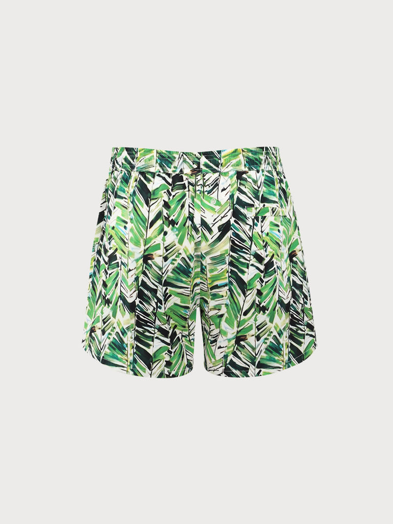 Men'S Woven Nylon Swim Shorts Sustainable Men's Beach Shorts - BERLOOK