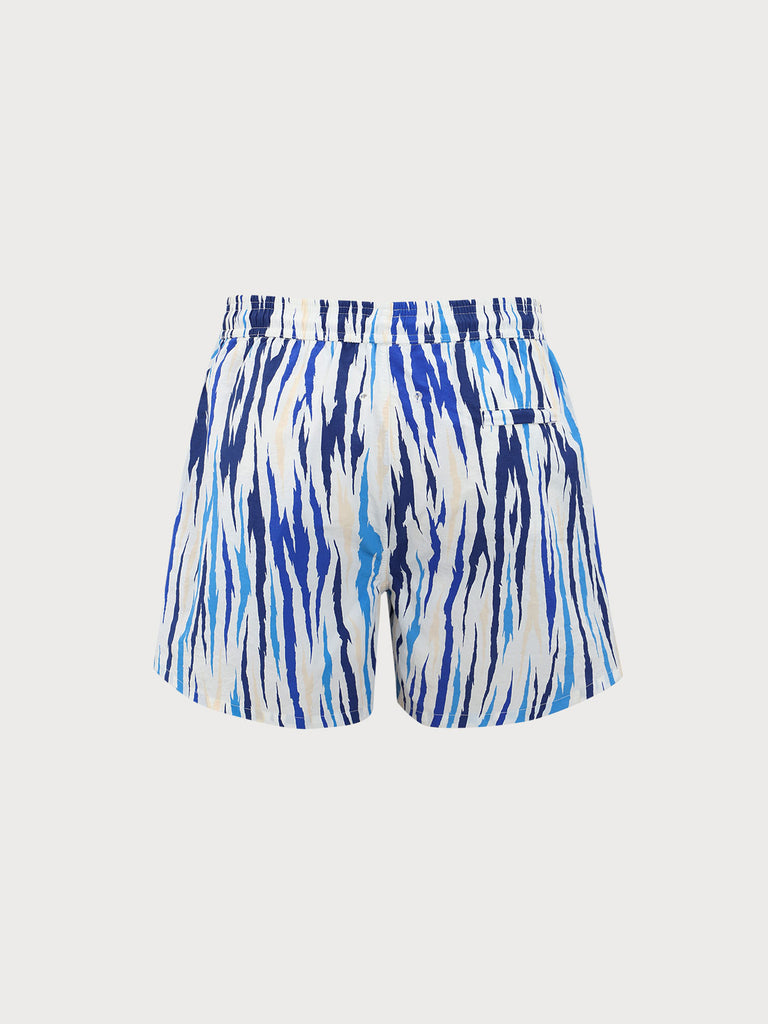 Men'S Woven Nylon Swim Shorts Sustainable Men's Beach Shorts - BERLOOK