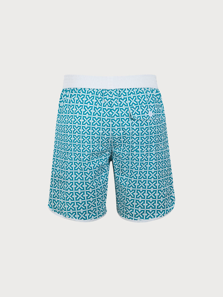 Men'S Woven Polyester-Spandex Swim Shorts Sustainable Men's Shorts - BERLOOK