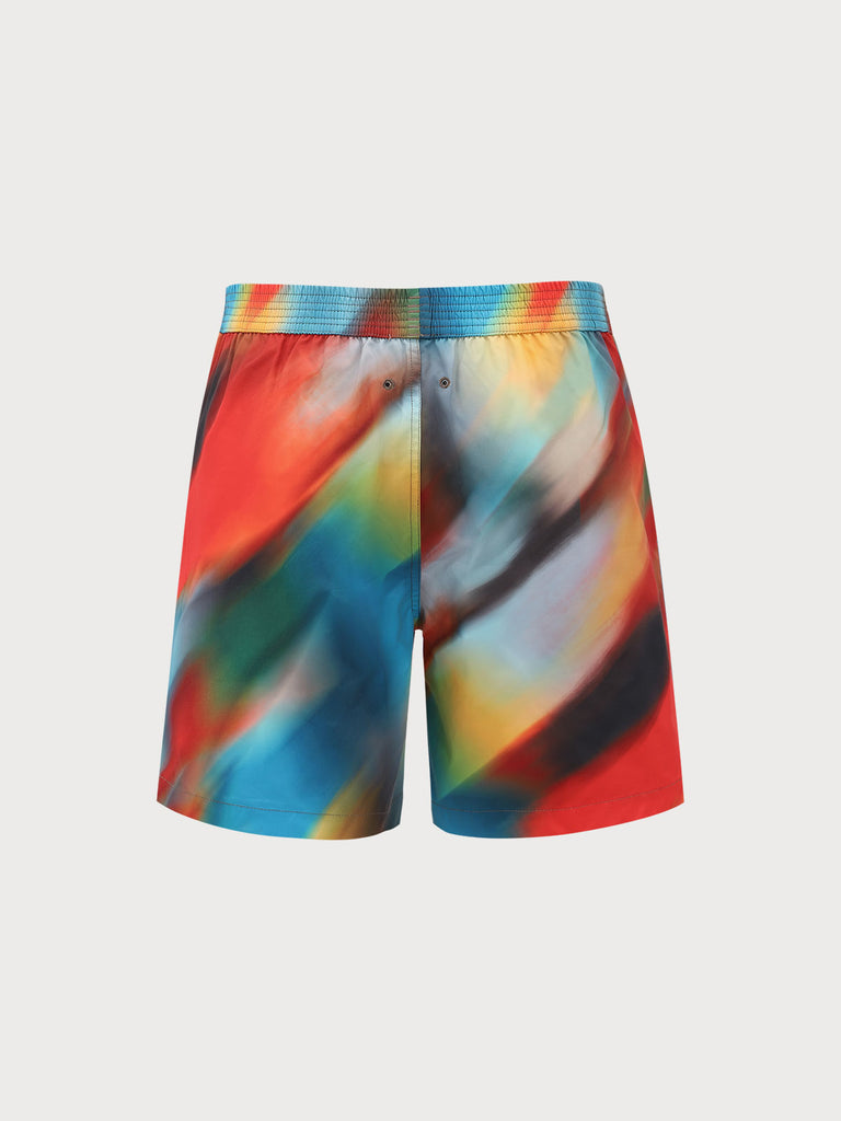 Men'S Woven Polyester Swim Shorts Sustainable Men's Beach Shorts - BERLOOK