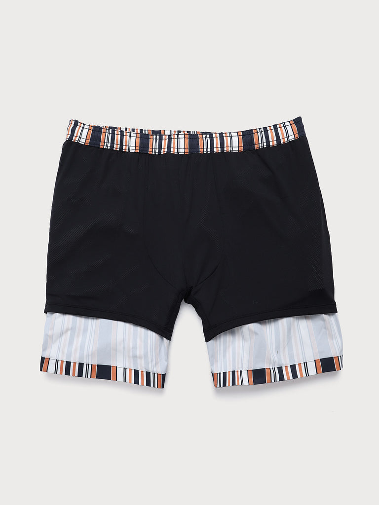 Men'S Woven Polyester Swim Shorts Sustainable Men's Beach Shorts - BERLOOK