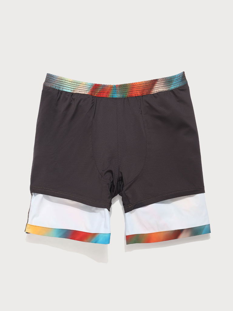 Men'S Woven Polyester Swim Shorts Sustainable Men's Beach Shorts - BERLOOK