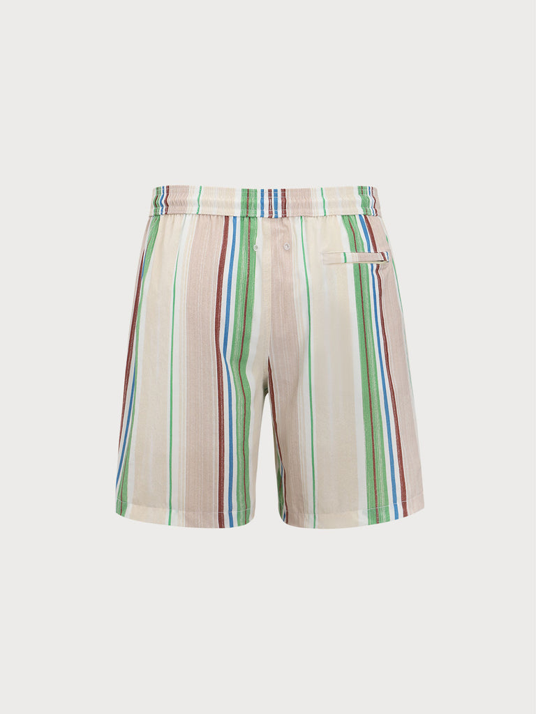 Men's Woven Blend Swim Shorts Sustainable Men's Beach Shorts - BERLOOK