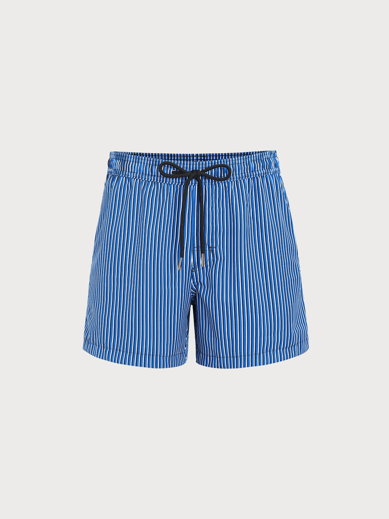 Men's Woven Blend Swim Shorts Sustainable Men's Beach Shorts - BERLOOK