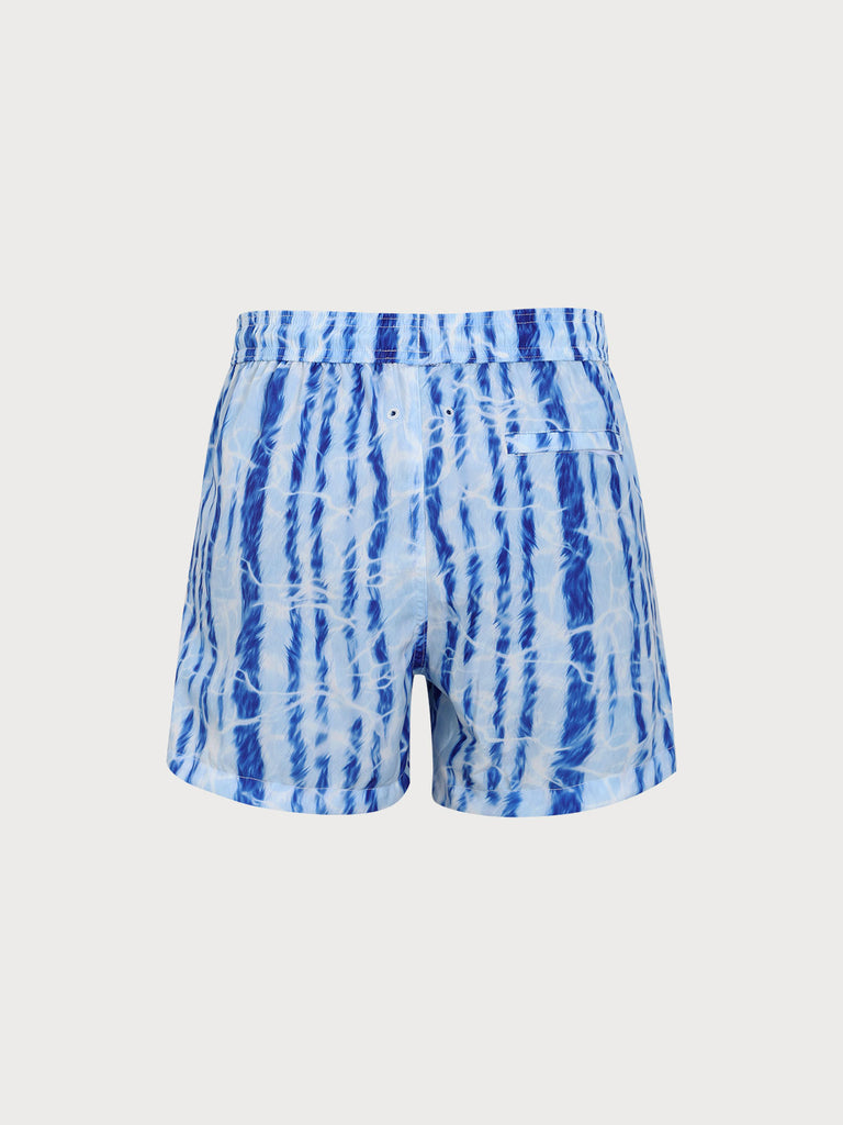 Men's woven blend swim shorts Sustainable Men's Beach Shorts - BERLOOK