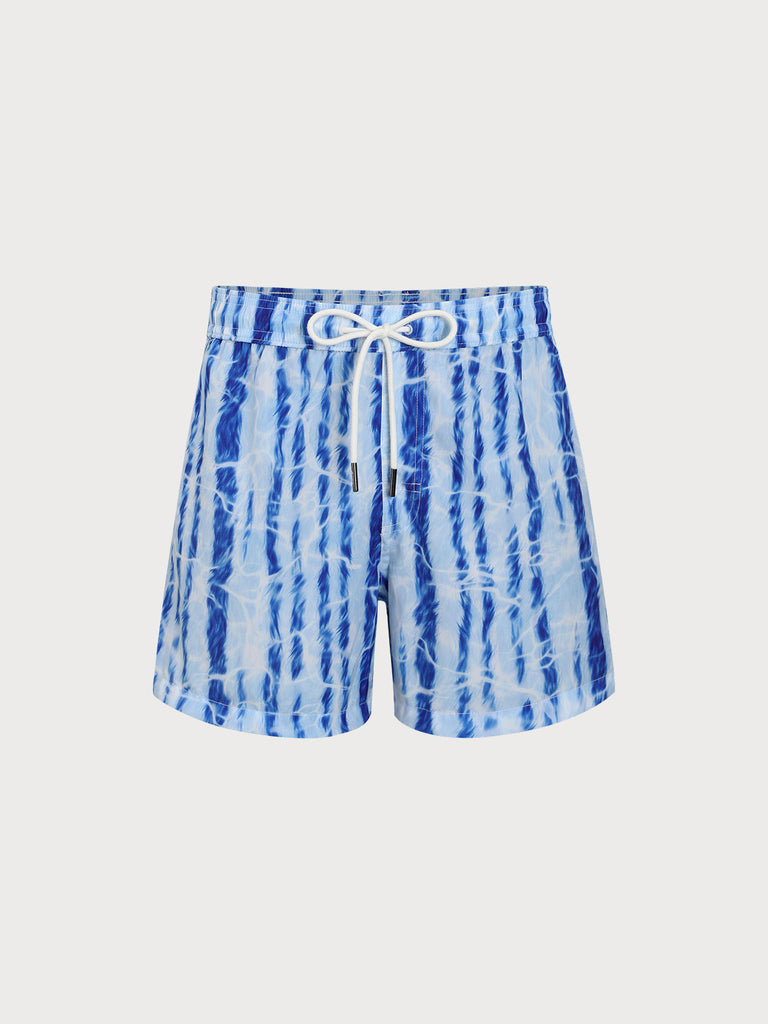 Men's woven blend swim shorts Sustainable Men's Beach Shorts - BERLOOK