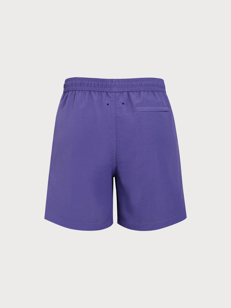 Men's Woven Nylon Swim Shorts Sustainable Men's Beach Shorts - BERLOOK