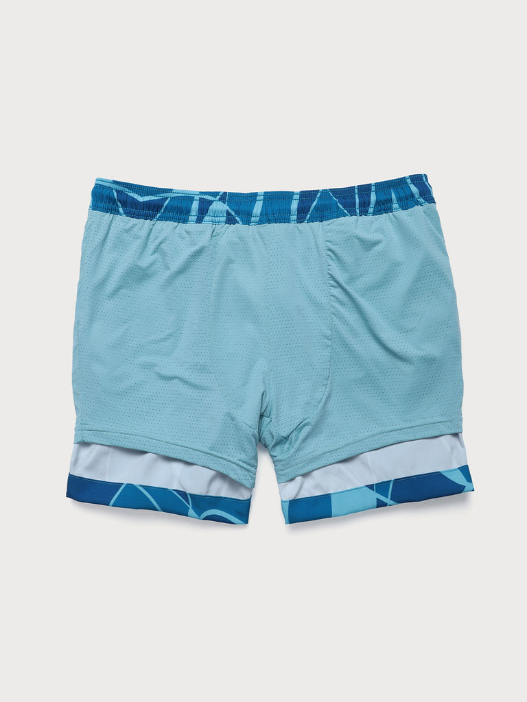 Men's Woven Polyester-Spandex Swim Shorts Sustainable Men's Shorts - BERLOOK