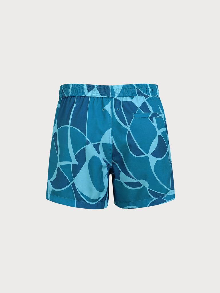 Men's Woven Polyester-Spandex Swim Shorts Sustainable Men's Shorts - BERLOOK