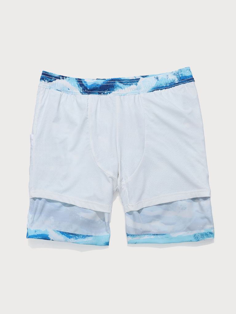 Men's Woven Polyester-Spandex Swim Shorts Sustainable Men's Shorts - BERLOOK