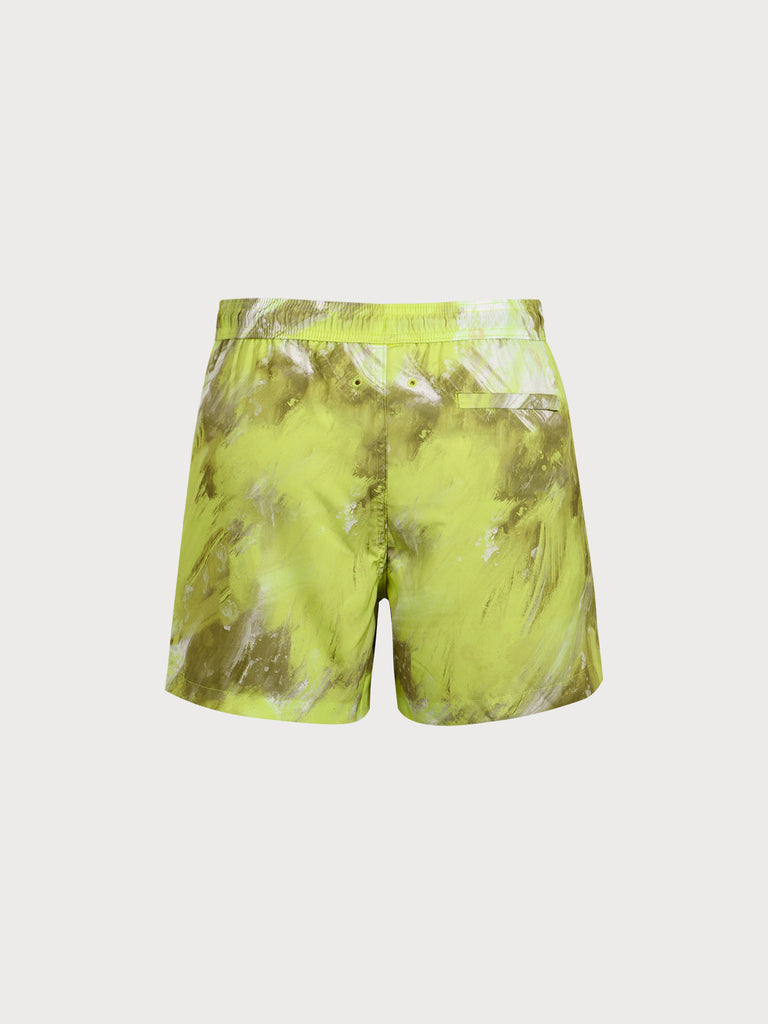 Men's Woven Polyester-Spandex Swim Shorts Sustainable Men's Shorts - BERLOOK