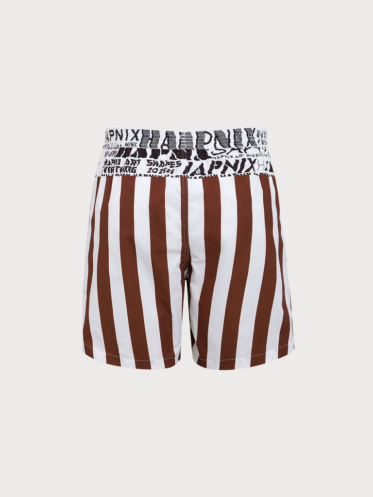 Men's Woven Polyester Swim Shorts Sustainable Men's Beach Shorts - BERLOOK