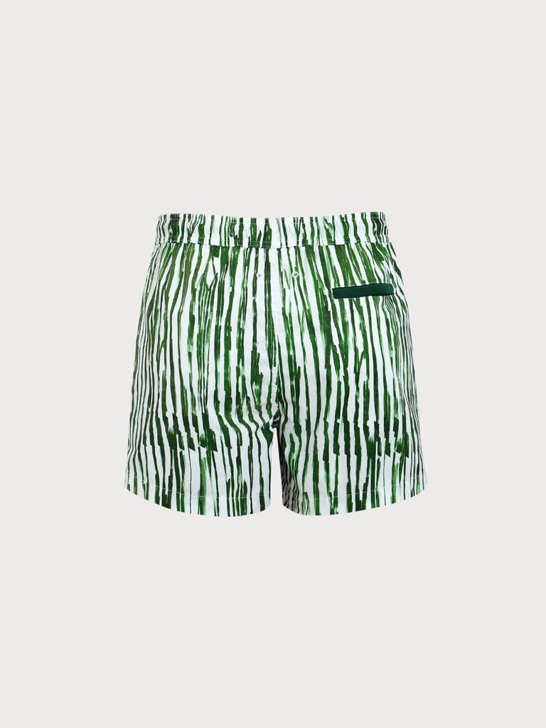 Men's Woven Polyester Swim Shorts Sustainable Men's Beach Shorts - BERLOOK