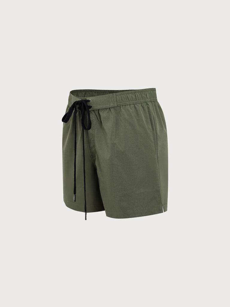 Men's Woven Polyester Swim Shorts Sustainable Men's Beach Shorts - BERLOOK