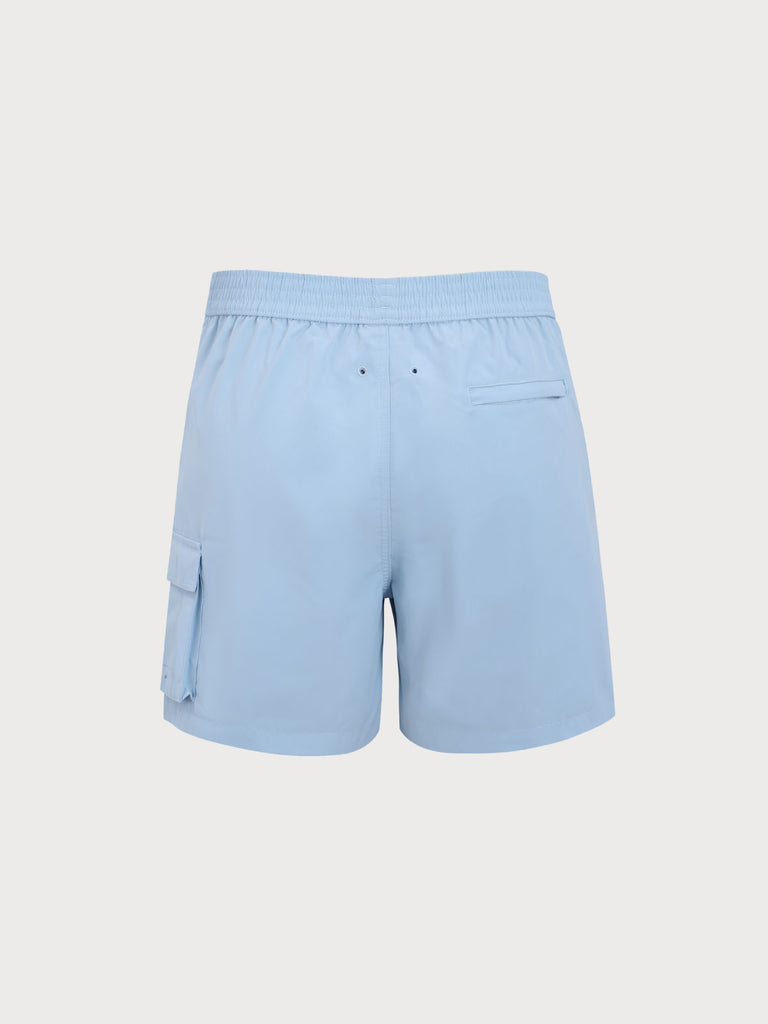 Men's Woven Polyester Swim Shorts Sustainable Men's Beach Shorts - BERLOOK