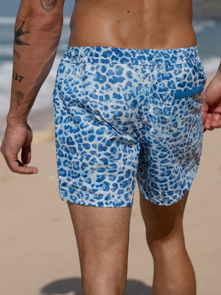 Men's Woven Polyester Swim Shorts Sustainable Men's Beach Shorts - BERLOOK