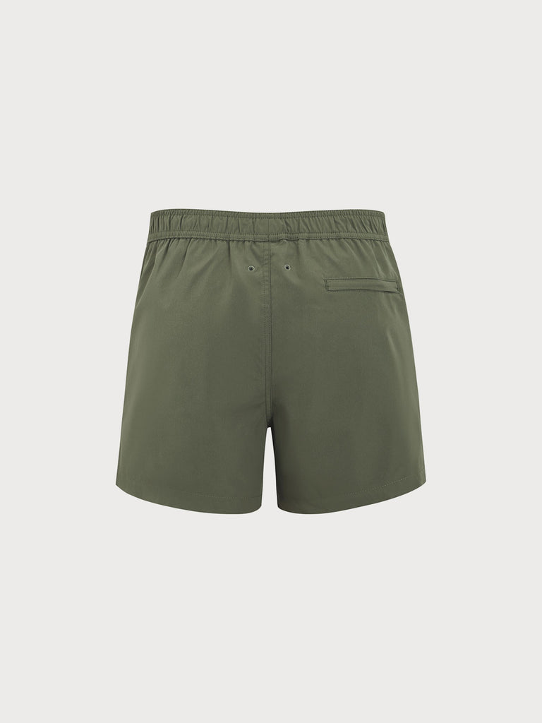 Men's Woven Polyester Swim Shorts Sustainable Men's Beach Shorts - BERLOOK