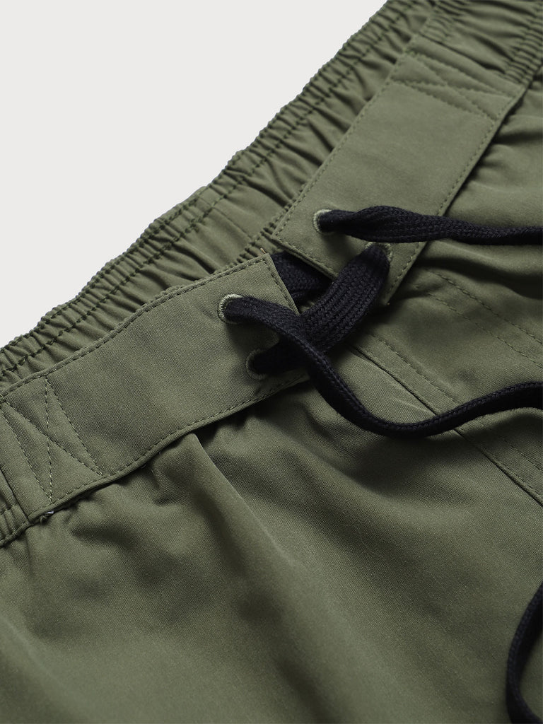 Men's Woven Polyester Swim Shorts Sustainable Men's Beach Shorts - BERLOOK