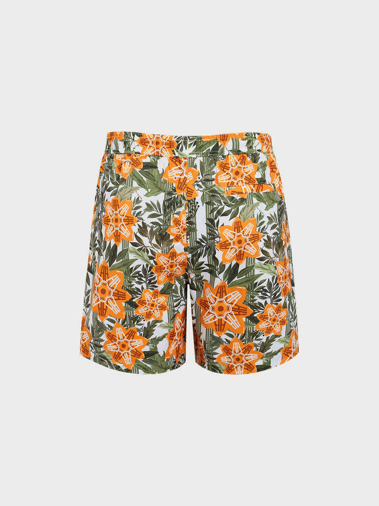 Men's Woven Polyester Swim Shorts Sustainable Men's Beach Shorts - BERLOOK