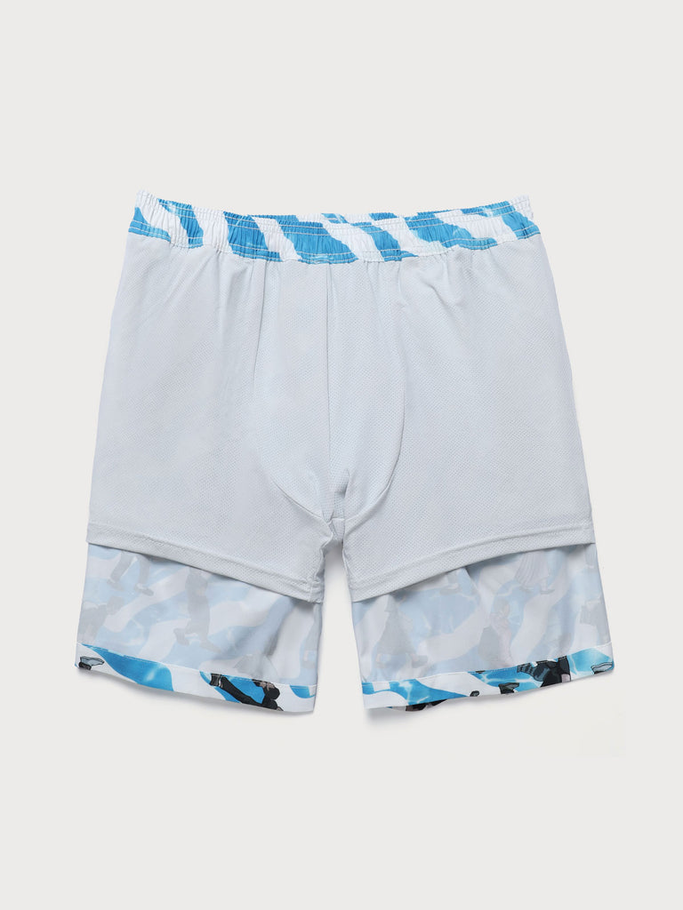 Men's Woven Polyester Swim Shorts Sustainable Men's Beach Shorts - BERLOOK