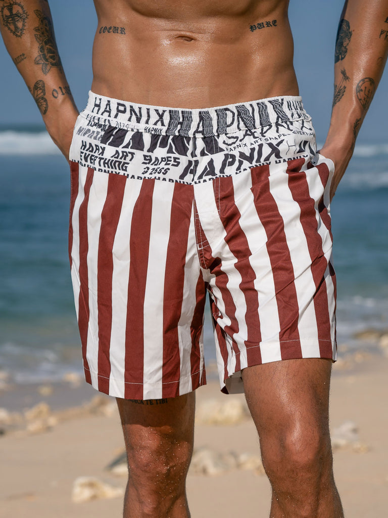 Men's Woven Polyester Swim Shorts Sustainable Men's Beach Shorts - BERLOOK