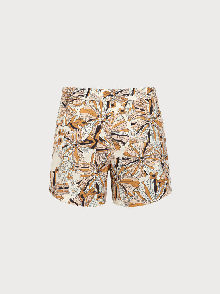 Men's Woven Polyester Swim Shorts Sustainable Men's Beach Shorts - BERLOOK