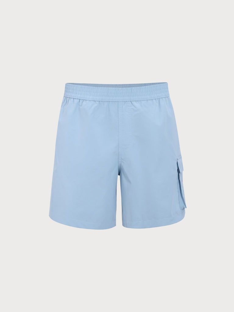 Men's Woven Polyester Swim Shorts Sustainable Men's Beach Shorts - BERLOOK