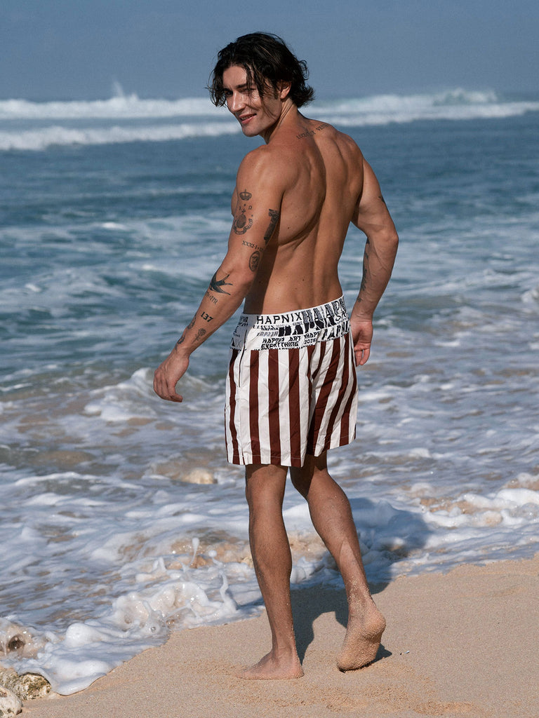 Men's Woven Polyester Swim Shorts Sustainable Men's Beach Shorts - BERLOOK