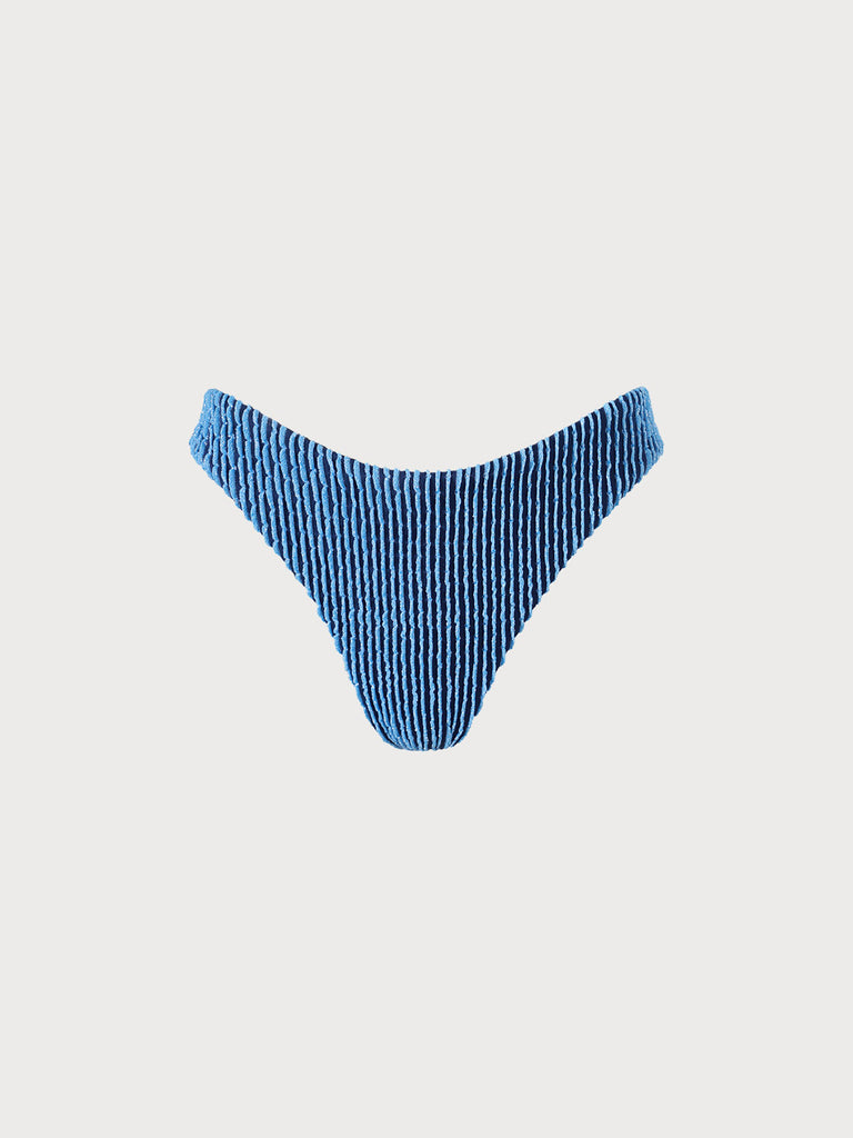 Textured Frill Bikini Bottom Sustainable Bikinis - BERLOOK