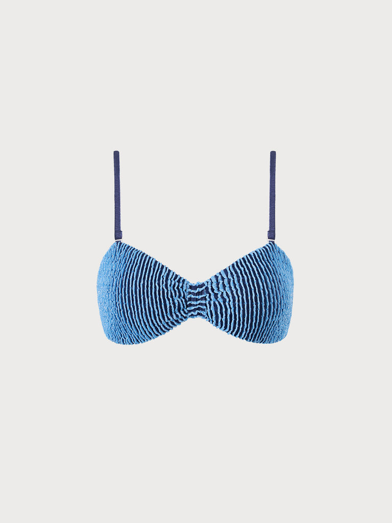 Textured Frill Bikini Top Sustainable Bikinis - BERLOOK