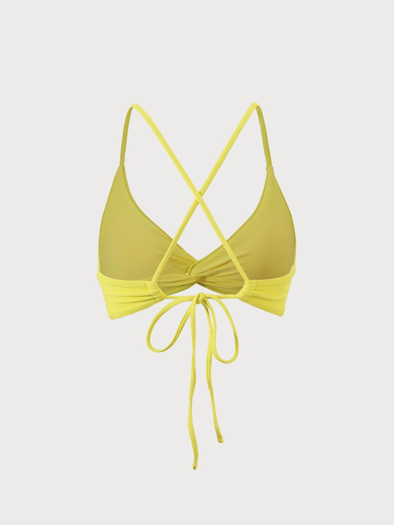 Twist Cross Back Bikini Top Sustainable Bikinis - BERLOOK