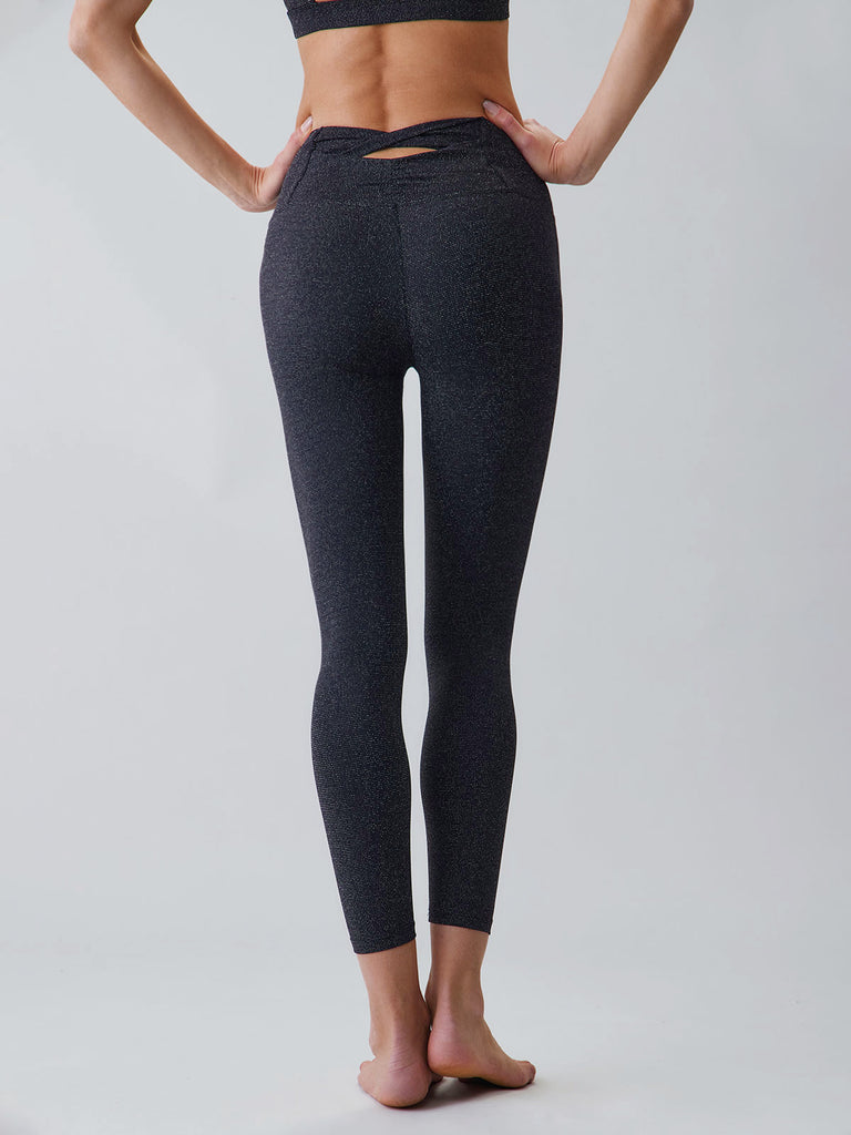 Women Knitted Nylon Yoga Leggings Sustainable Yoga Bottoms - BERLOOK