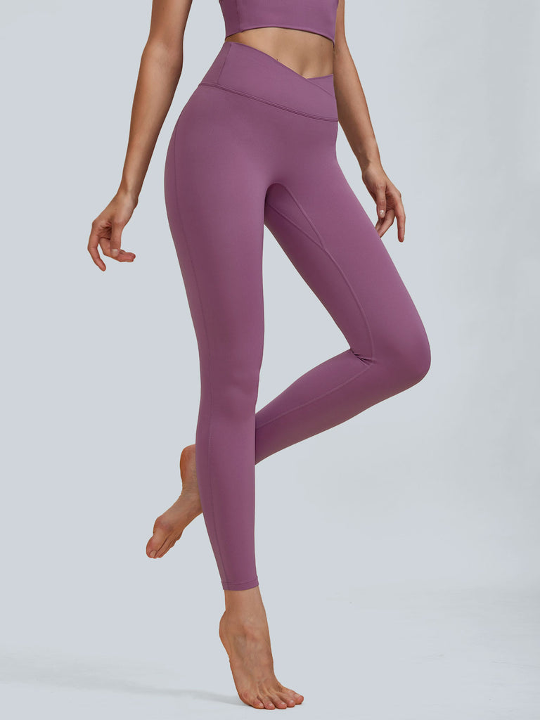 Women Knitted Nylon Yoga Leggings Sustainable Yoga Bottoms - BERLOOK