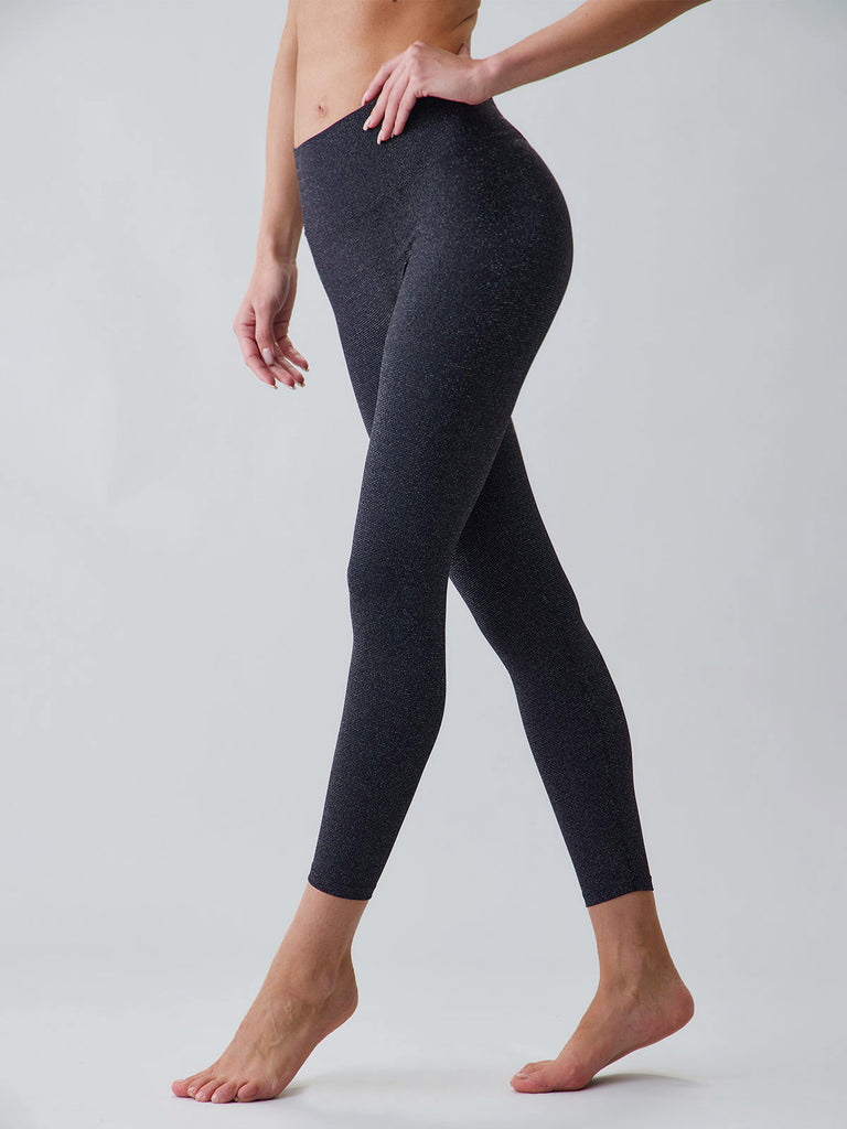 Women Knitted Nylon Yoga Leggings Sustainable Yoga Bottoms - BERLOOK