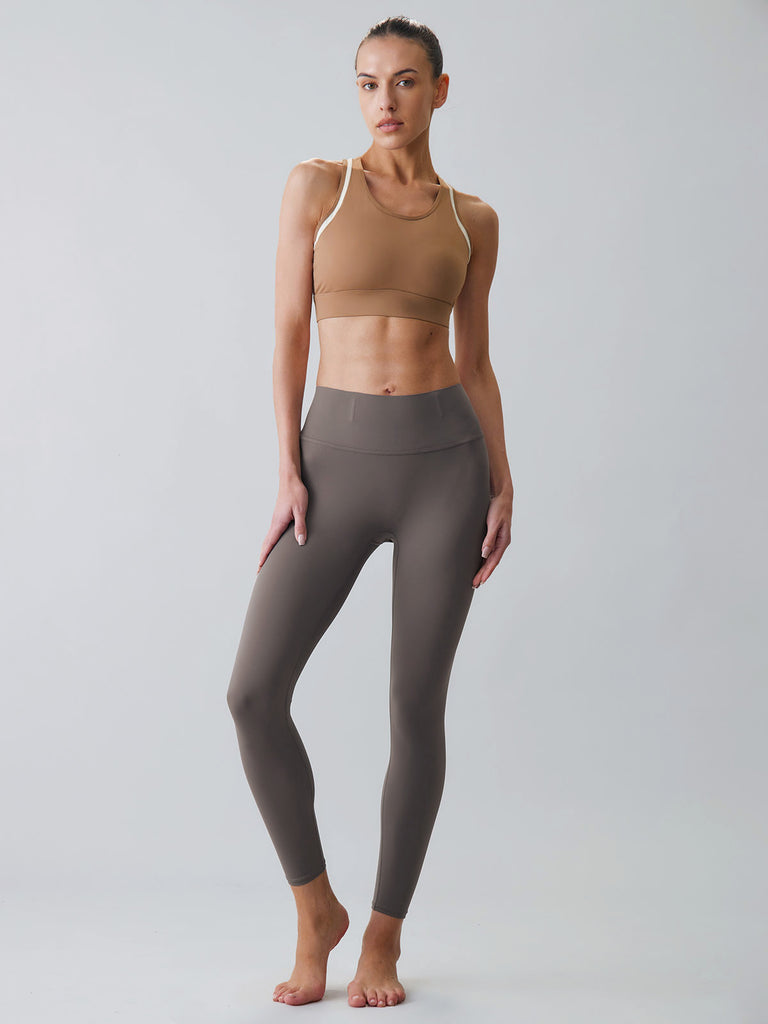 Women Knitted Nylon Yoga Leggings Sustainable Yoga Bottoms - BERLOOK