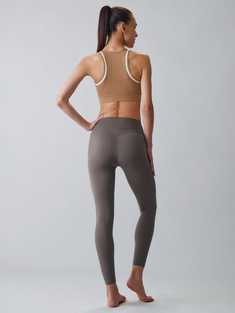 Women Knitted Nylon Yoga Leggings Sustainable Yoga Bottoms - BERLOOK